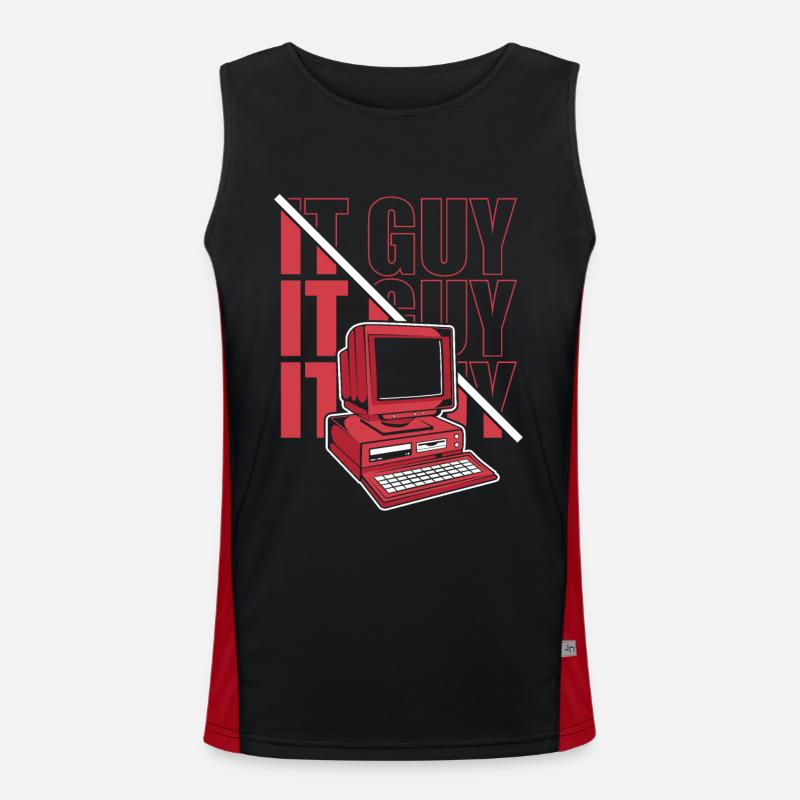 IT Guy Computer Scientist Admin IT Operations Administrator Men's Functional Contrast Tank Top 