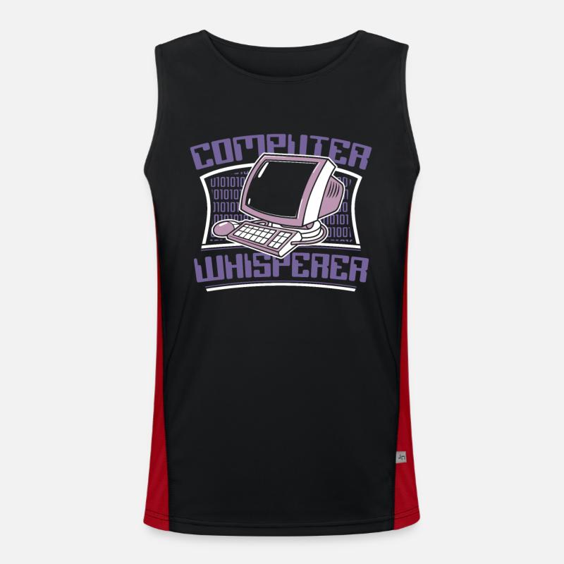 Computer Whisperer Admin Administrateur des opérations informatiques Débardeur respirant contrasté Homme 