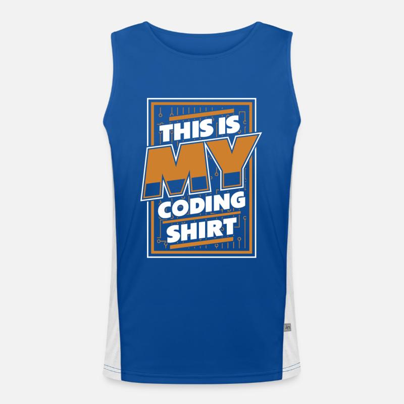 Ceci est mon codeur de développeur de vêtements de codage Débardeur respirant contrasté Homme 