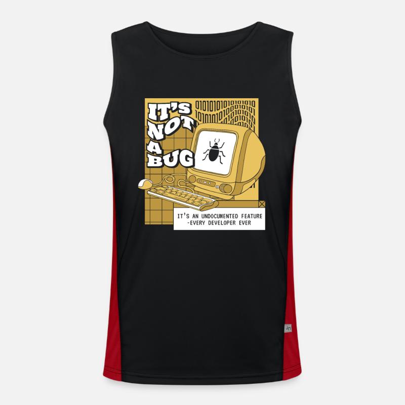 It's Not A Bug Undocumented Feature Developer Men's Functional Contrast Tank Top 
