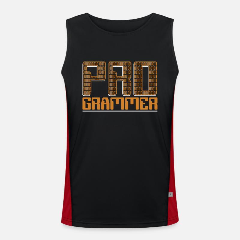 Programmer Developer Software Developer Coder Men's Functional Contrast Tank Top 