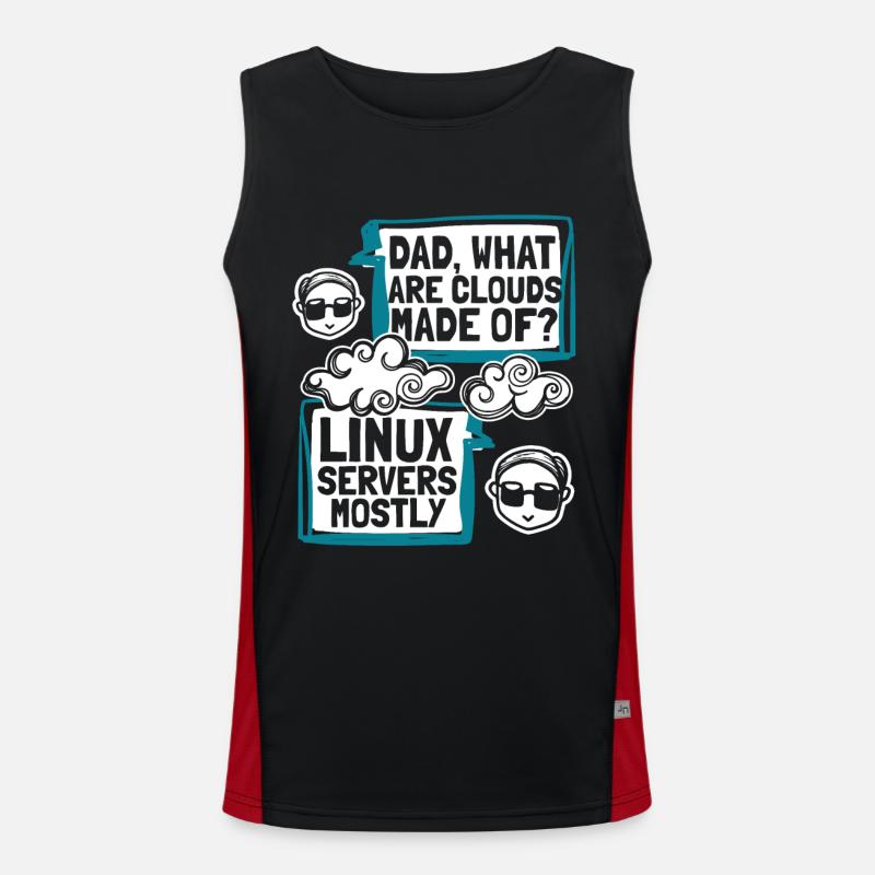 Papa quels sont les clouds faits de Developer Coder Débardeur respirant contrasté Homme 