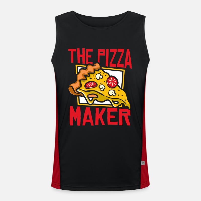 The Pizza Maker Pizza Pizzablech Pizzaofen Funktionelles Kontrast-Tank Top für Männer 
