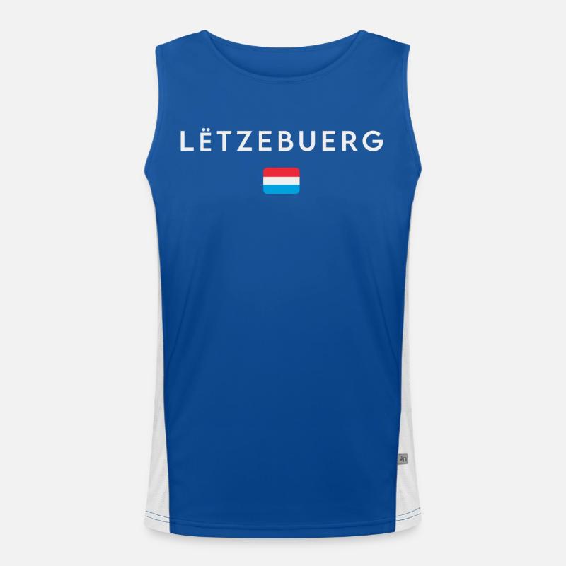 Drapeau du Luxembourg, fierté luxembourgeoise Débardeur respirant contrasté Homme 