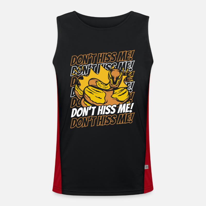 Ne sifflez pas sa banane python schuppenkriechtiere Débardeur respirant contrasté Homme 