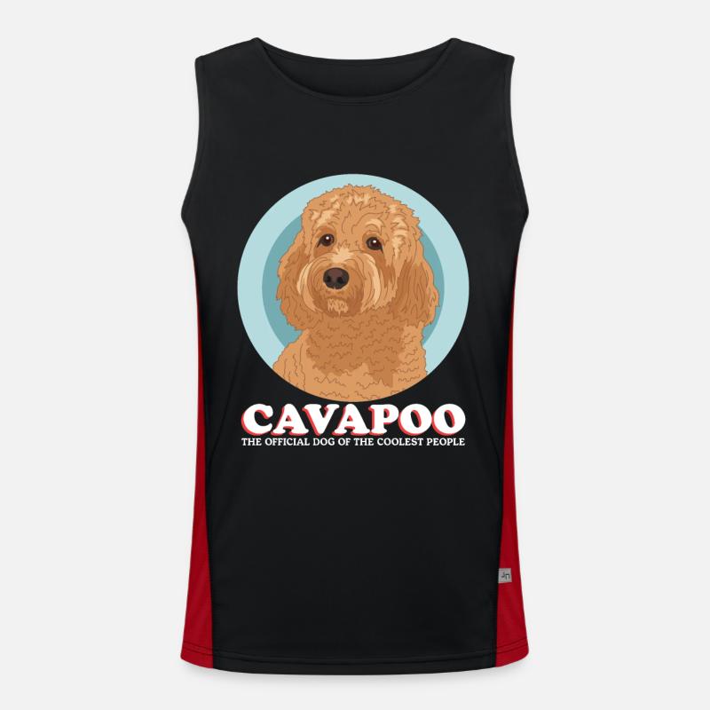 Cavapoo Cavoodle Dog Dog Owner Gift Men's Functional Contrast Tank Top 