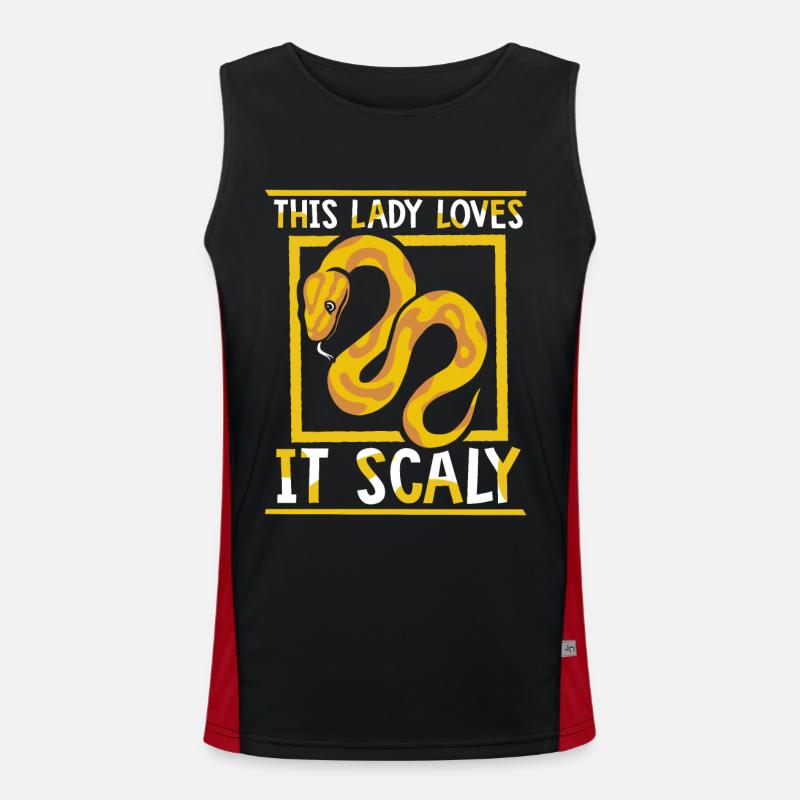 Cette dame l’aime Scaly Python Snake Banana Débardeur respirant contrasté Homme 
