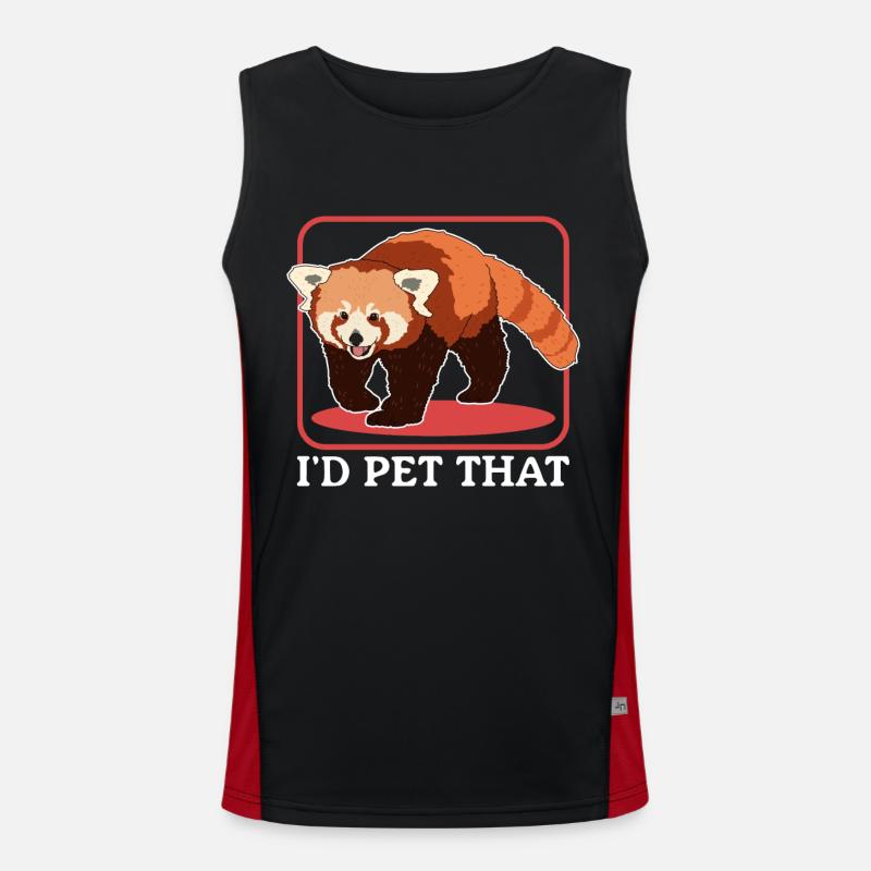 Red Panda Red Panda Red Pandas Gift Men's Functional Contrast Tank Top 