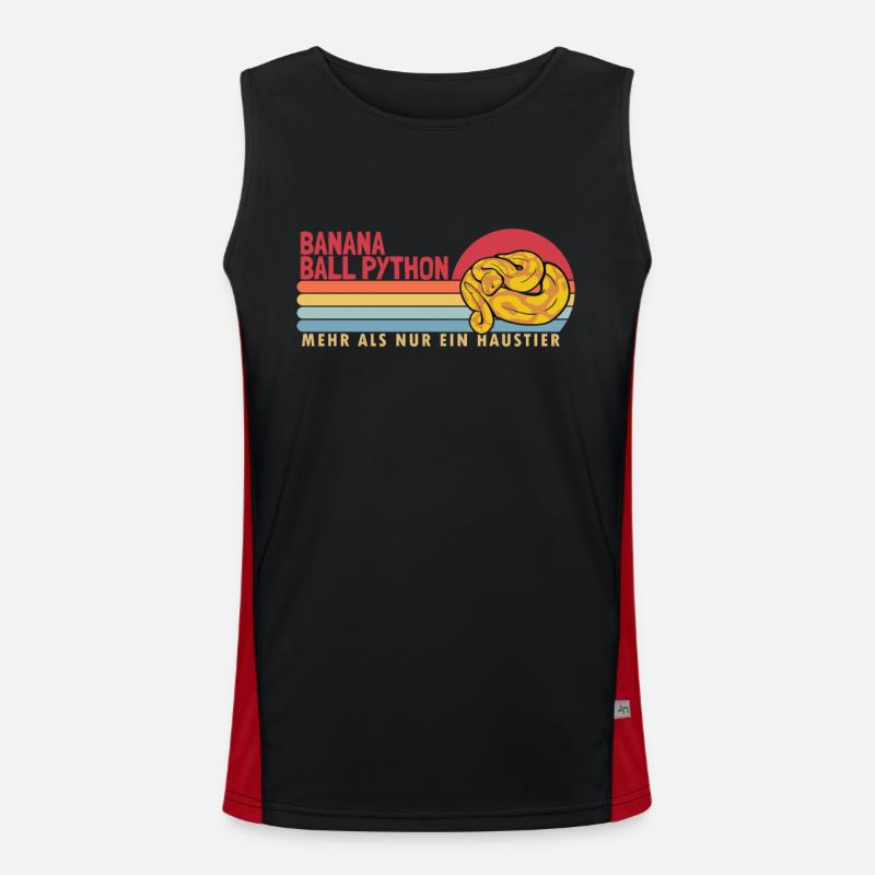 Banana Ball Python more than a pet Banana Men's Functional Contrast Tank Top 