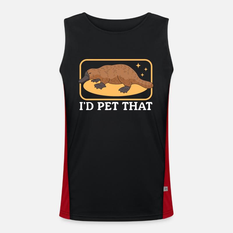Platypus Platypus Platypus Gift Men's Functional Contrast Tank Top 