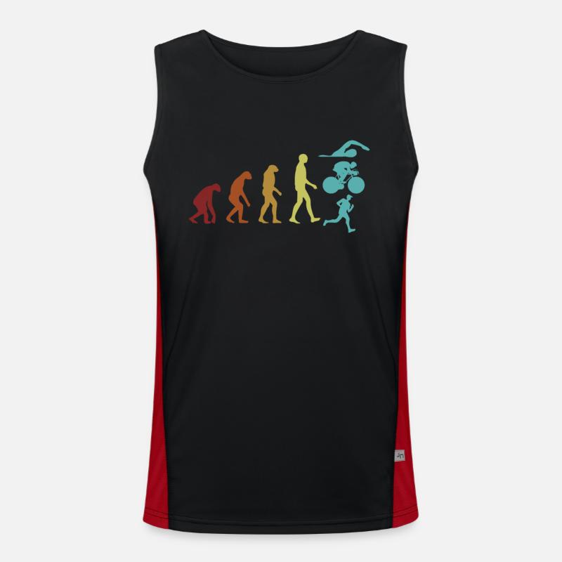 Triathlon Evolution Triathlet Training Profi Funktionelles Kontrast-Tank Top für Männer 