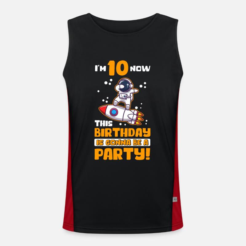 10. Geburtstag 10 Jahre alt Geschenkidee Geschenk Funktionelles Kontrast-Tank Top für Männer 