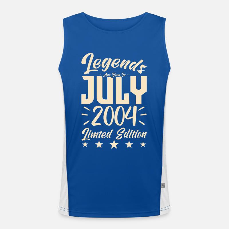 Geboren im Juli 2004. Geburtstagsgeschenk. Funktionelles Kontrast-Tank Top für Männer 