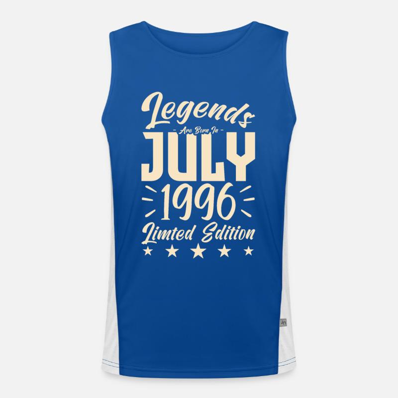 Geboren im Juli 1996. Geburtstagsgeschenk. Funktionelles Kontrast-Tank Top für Männer 
