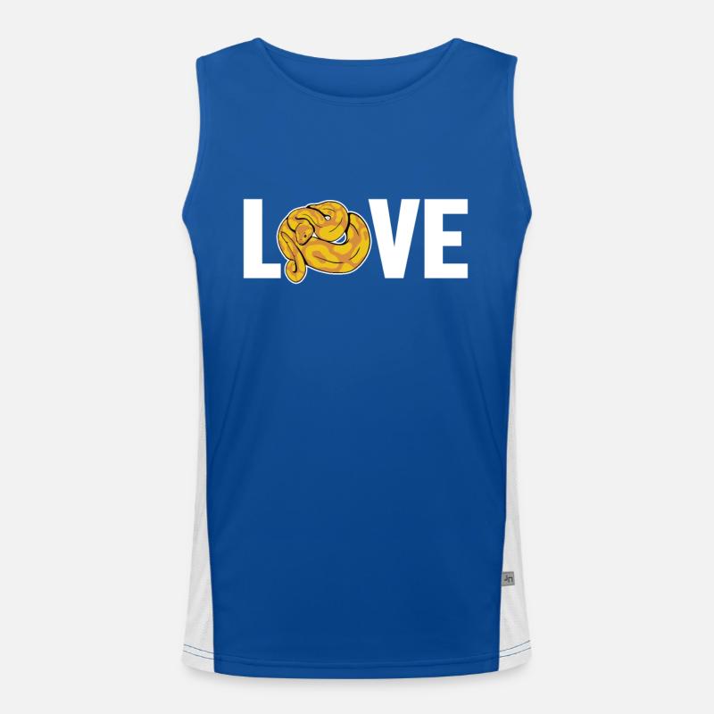 Love Scale Creepers Python Snake Banana Débardeur respirant contrasté Homme 