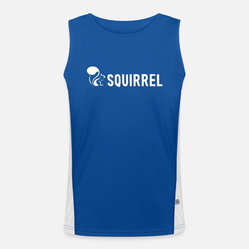 Écureuil Renard Écureuil Gris Écureuil Débardeur respirant contrasté Homme 