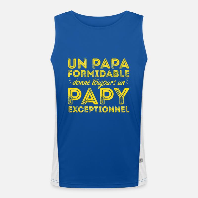 Papy exceptionnel ! Débardeur respirant contrasté Homme 