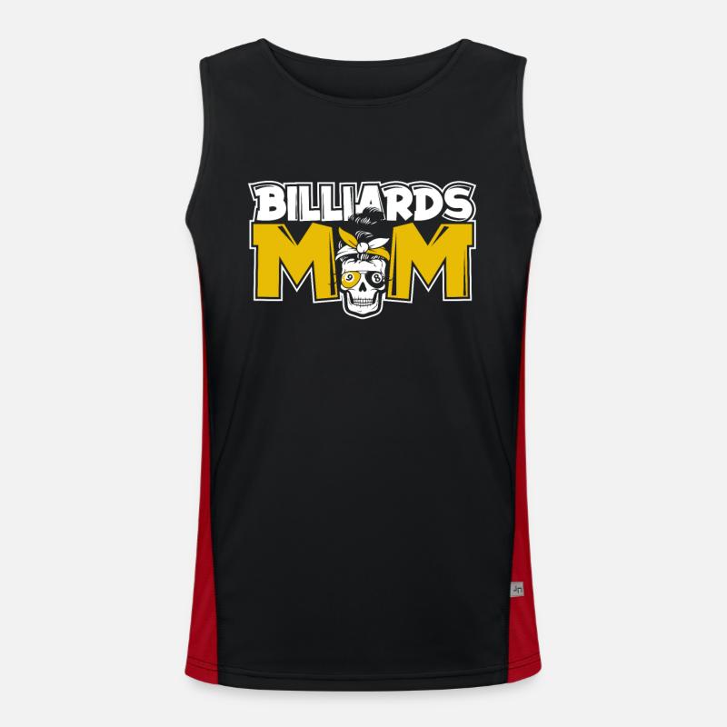 Billiards Mom Billardtisch Billiards Snooker Funktionelles Kontrast-Tank Top für Männer 