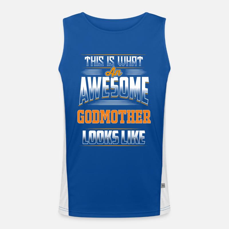 So sieht eine tolle Patentante aus Funktionelles Kontrast-Tank Top für Männer 