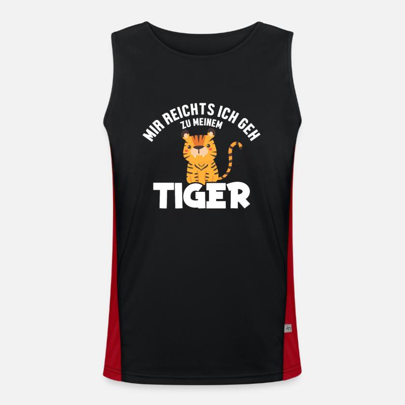 I've had enough, I'm going to the tiger King Tiger Men's Functional Contrast Tank Top 