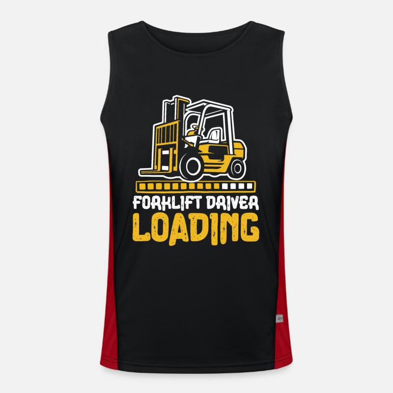 Forklift Driver Loading Gabelstaplerfahrer Funktionelles Kontrast-Tank Top für Männer 