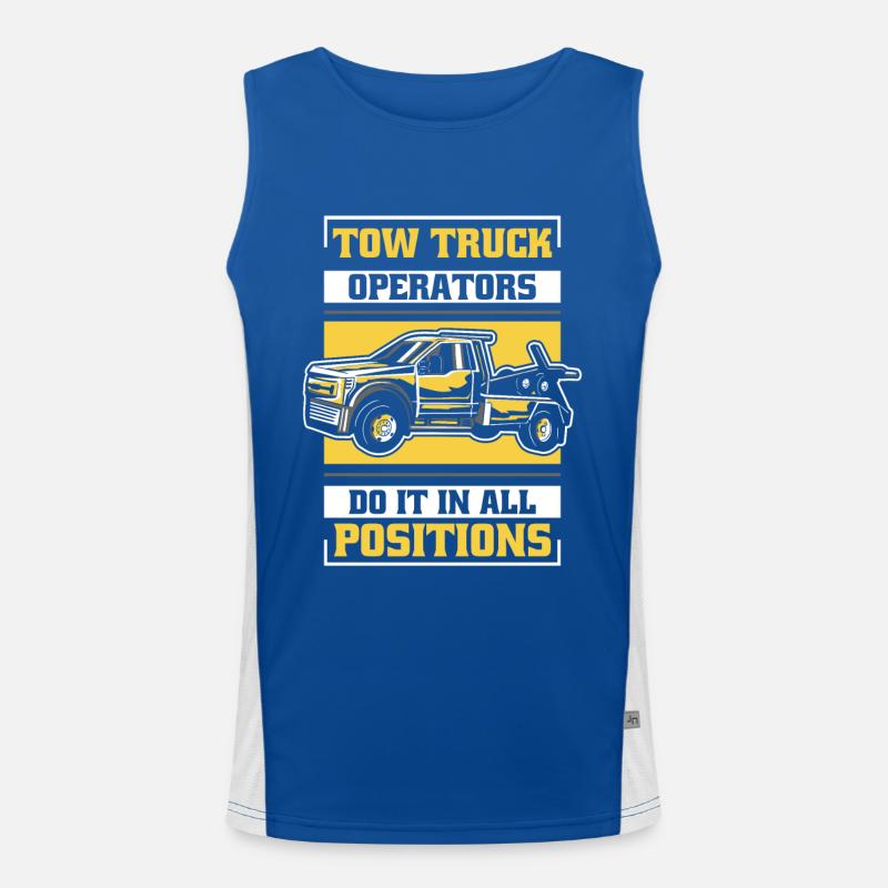 Do It In All Positions Abschlepper Fahrer Funktionelles Kontrast-Tank Top für Männer 