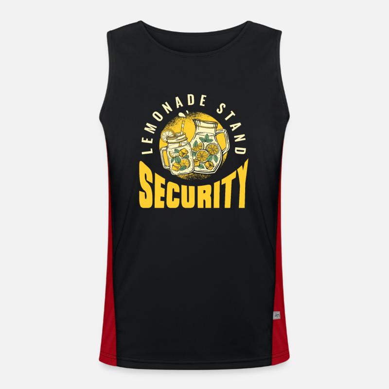 Lemonade Stand Security Lemonade Lover Men's Functional Contrast Tank Top 