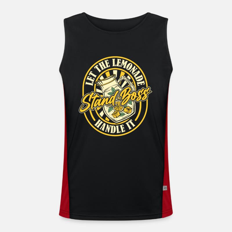Let The Lemonade Stand Handle It Funktionelles Kontrast-Tank Top für Männer 
