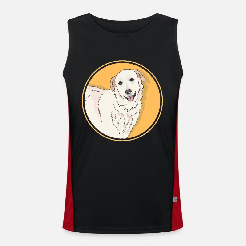 Pyrenäenberghund Hunde Hundebesitzer Geschenk Funktionelles Kontrast-Tank Top für Männer 