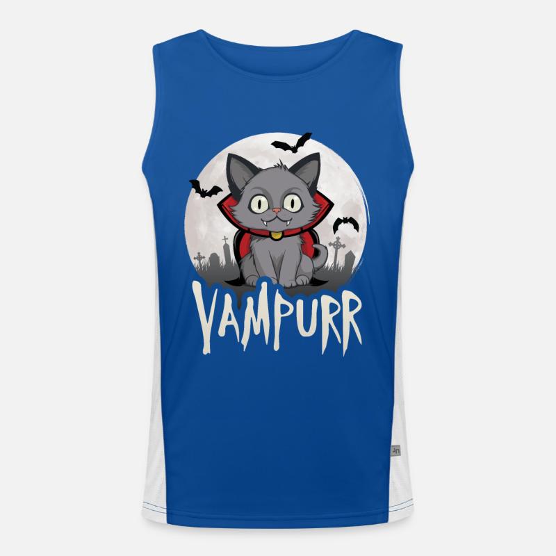 Vampurr Funktionelles Kontrast-Tank Top für Männer 