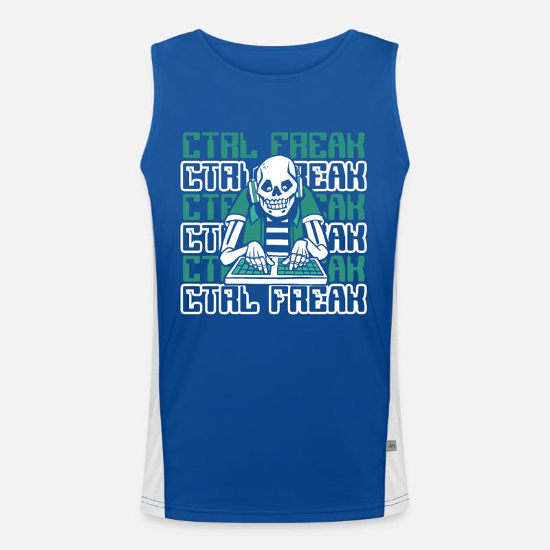CTRL Freak Softwareentwickler Developer Funktionelles Kontrast-Tank Top für Männer 