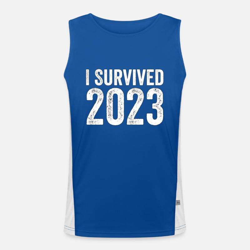 I Survived 2023 Men's Functional Contrast Tank Top 