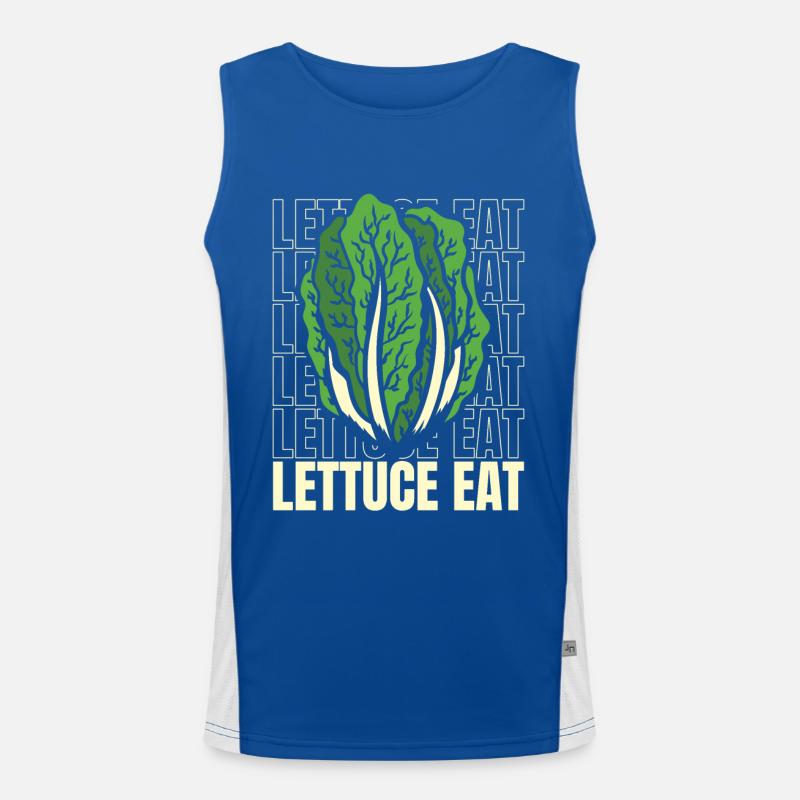 Lettuce Eat Vegan Vegans Plant-Based Vegetarian Men's Functional Contrast Tank Top 