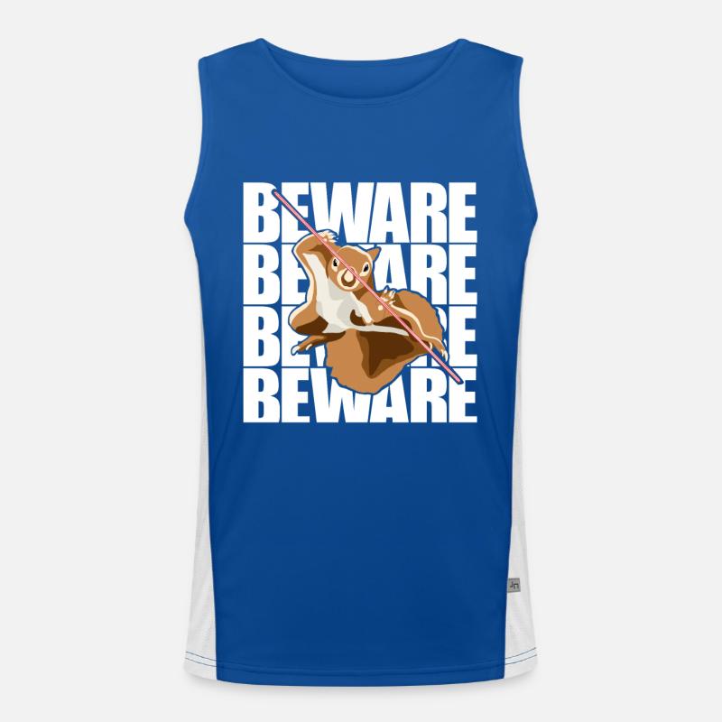 Beware Grauhörnchen Squirrel Fuchshörnchen Funktionelles Kontrast-Tank Top für Männer 