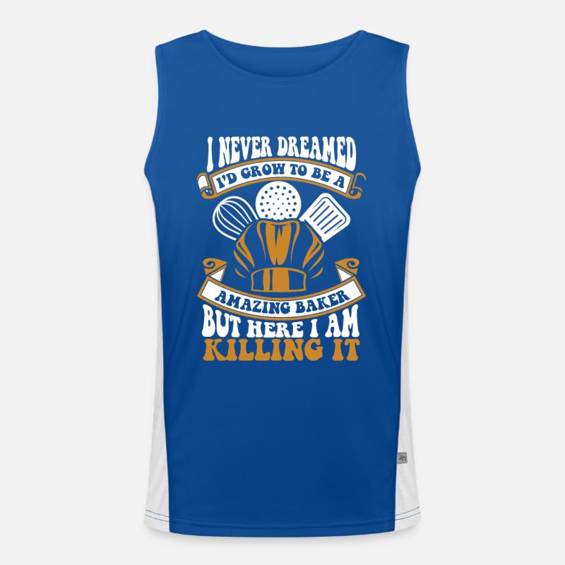 I Never Dreamed I'd Grow To Be A Pastry Chef Men's Functional Contrast Tank Top 