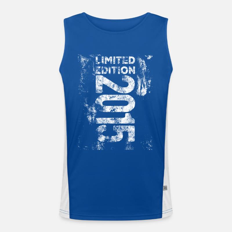 Limited Edition 2015 Geburtstag 2015 geboren Retro Funktionelles Kontrast-Tank Top für Männer 