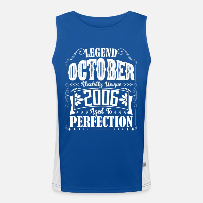 October 2006. October 2006 Birthday Gift. Men's Functional Contrast Tank Top 