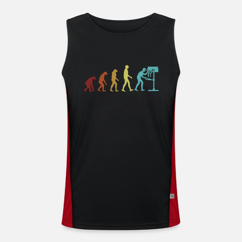 Carpenter Evolution Schreiner Holzmechaniker Funktionelles Kontrast-Tank Top für Männer 
