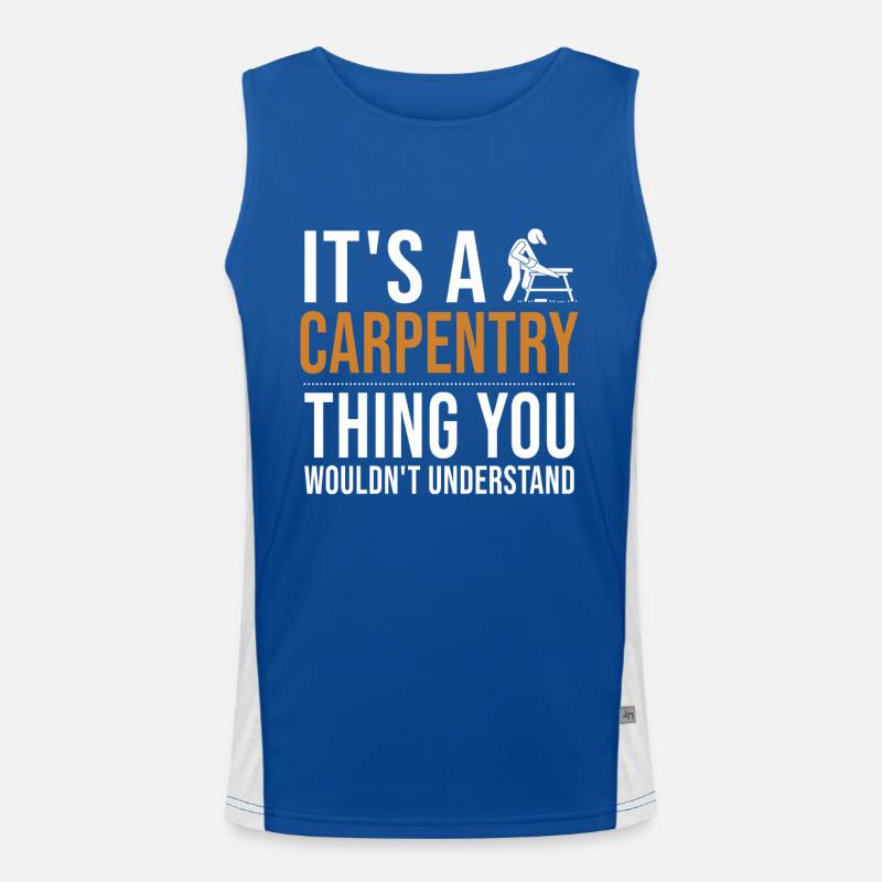 C’est un truc de menuiserie Tischler Holztechniker Débardeur respirant contrasté Homme 