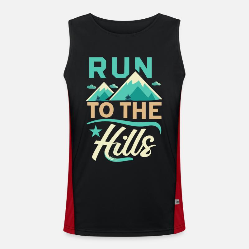 Run to the Hills Läufer Runner Jogger Débardeur respirant contrasté Homme 