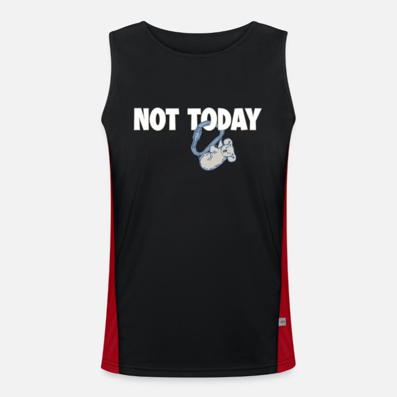 Not Today Koala Speedklettern Sportklettern Funktionelles Kontrast-Tank Top für Männer 