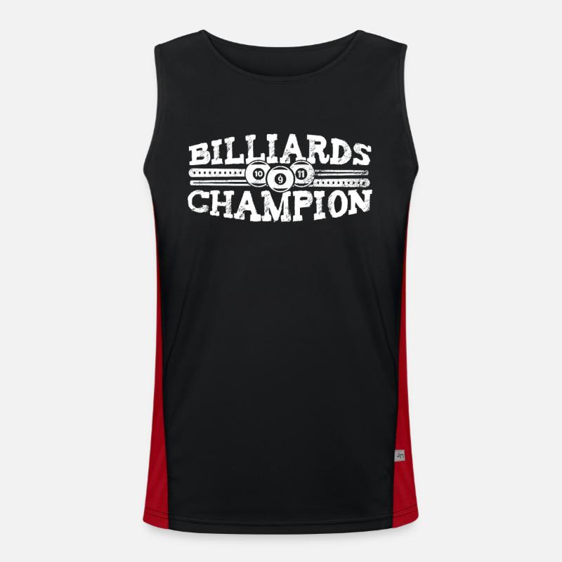 Billard Champion Billard Table Billard Snooker Débardeur respirant contrasté Homme 