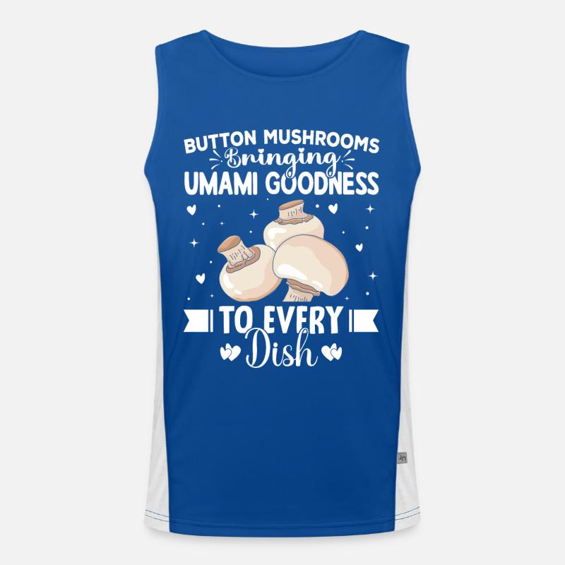 Champignons cadeaux - champignons cadeau idée - champignons Tshirt Débardeur respirant contrasté Homme 