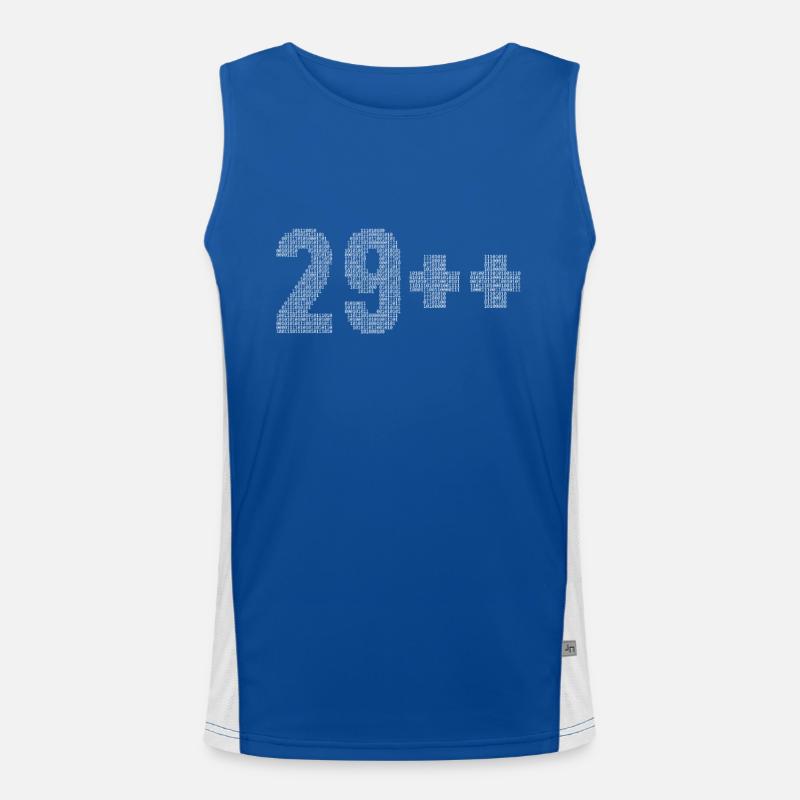 29++ Programmierer Softwareentwickler Coder 30. Funktionelles Kontrast-Tank Top für Männer 