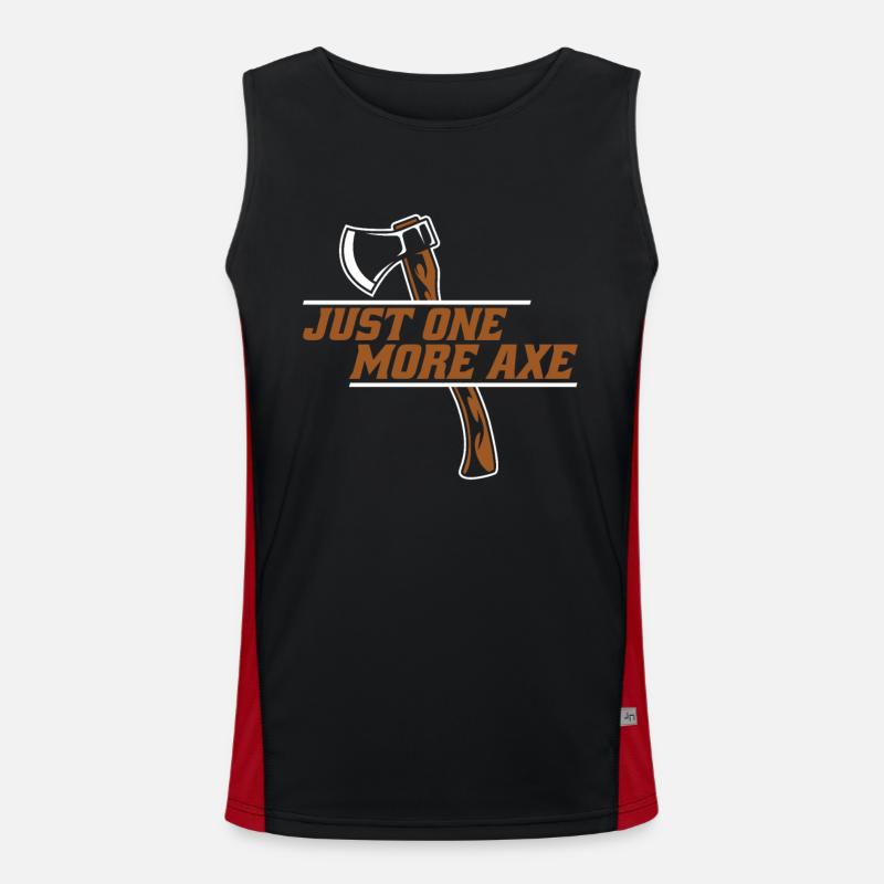 Juste un jeu de plus de compétition de lancer de hache Débardeur respirant contrasté Homme 