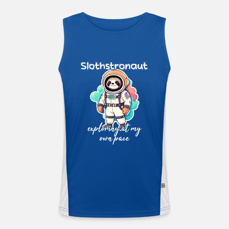 Slothstronaute explorant à mon rythme - Sloth Débardeur respirant contrasté Homme 