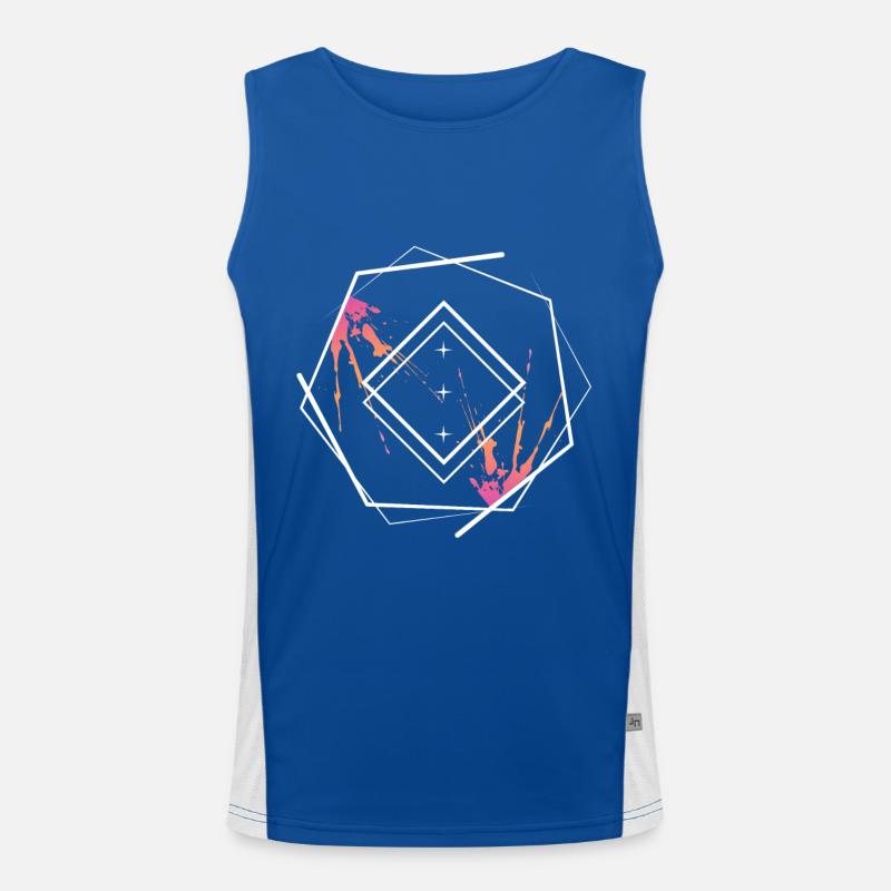 Forme abstraite Débardeur respirant contrasté Homme 