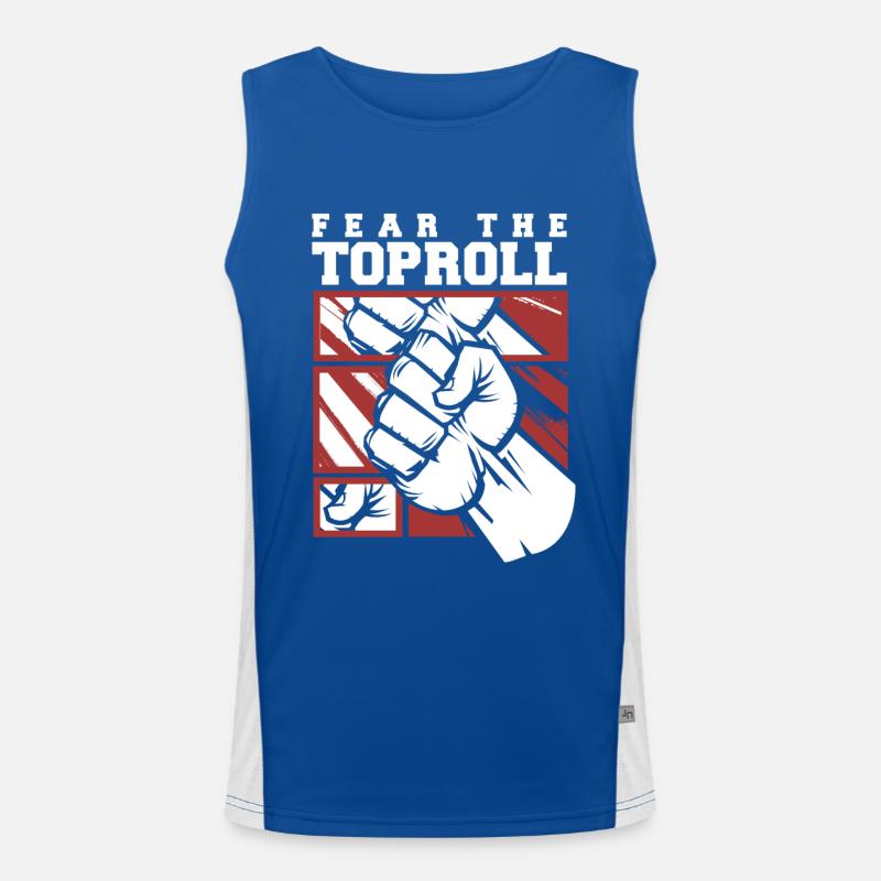 Fear The Toproll Bras de techniques de lutte à mains nues Débardeur respirant contrasté Homme 