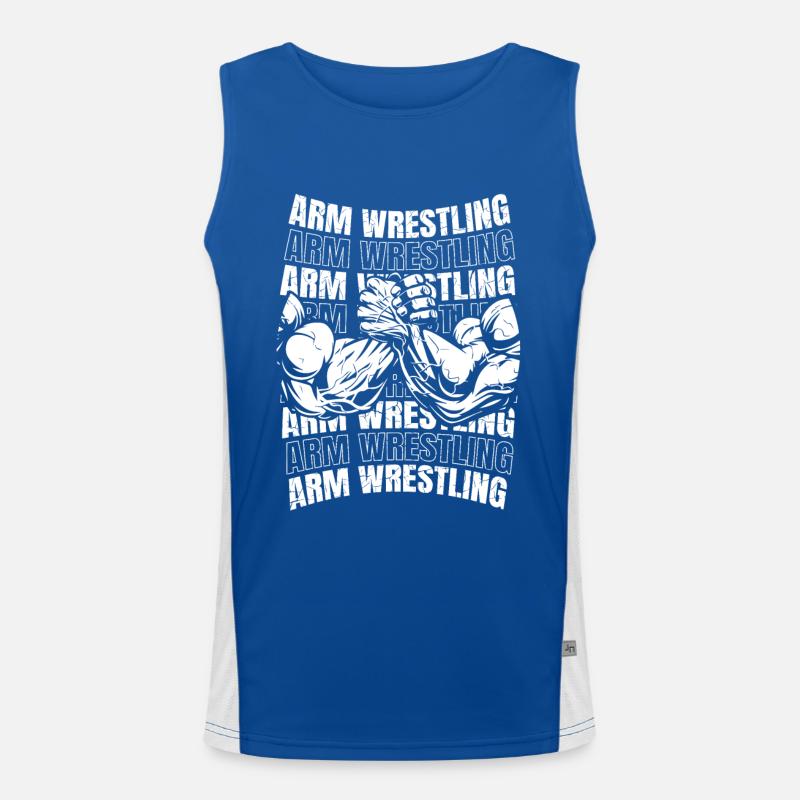 Bras de fer Techniques de lutte à mains nues Bras Débardeur respirant contrasté Homme 