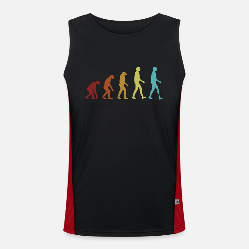 Prothèse de jambe Evolution Prothèse Pied Utilisateur Jambe Débardeur respirant contrasté Homme 